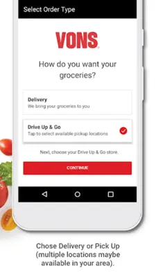 Vons Delivery & Pick Up android App screenshot 0